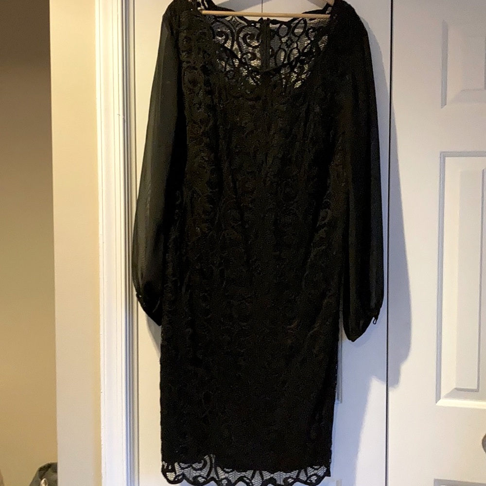 Plus Size Adrianna Pappell Black Dress!